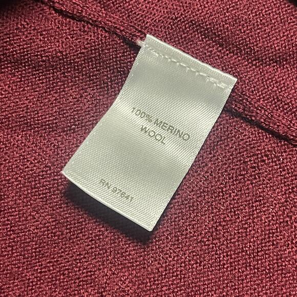 J. Jill Washable Lightweight 100% Merino Wool Double Cuff Sweater Size Medium - Picture 5 of 6